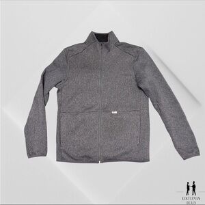 Figs On Shift Sweater Knit Jacket, Small Charcoal gray